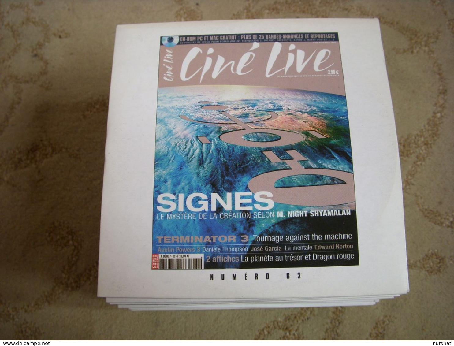CD PROMO BANDES ANNONCES FILM CINE LIVE 62 11.2002 SIGNES TERMINATOR 2 GREASE - Sonstige Formate