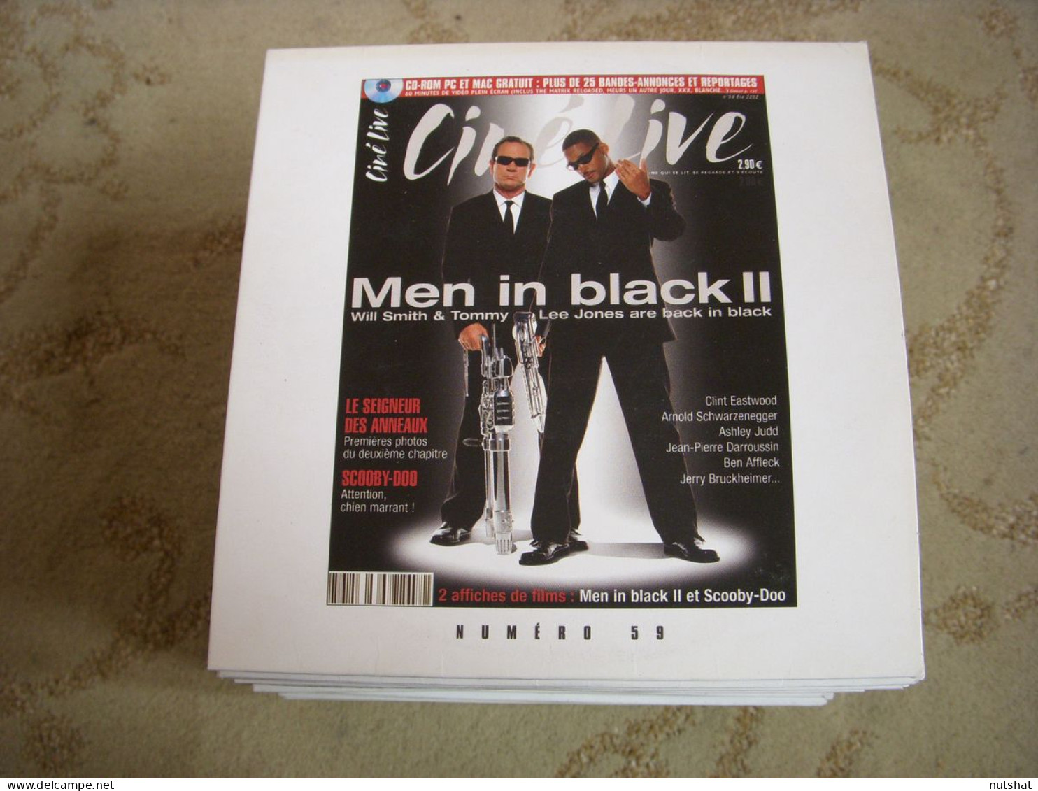 CD PROMO BANDES ANNONCES FILM CINE LIVE 59 07.2002 MEN IN BLACK II WILL SMITH - Sonstige Formate