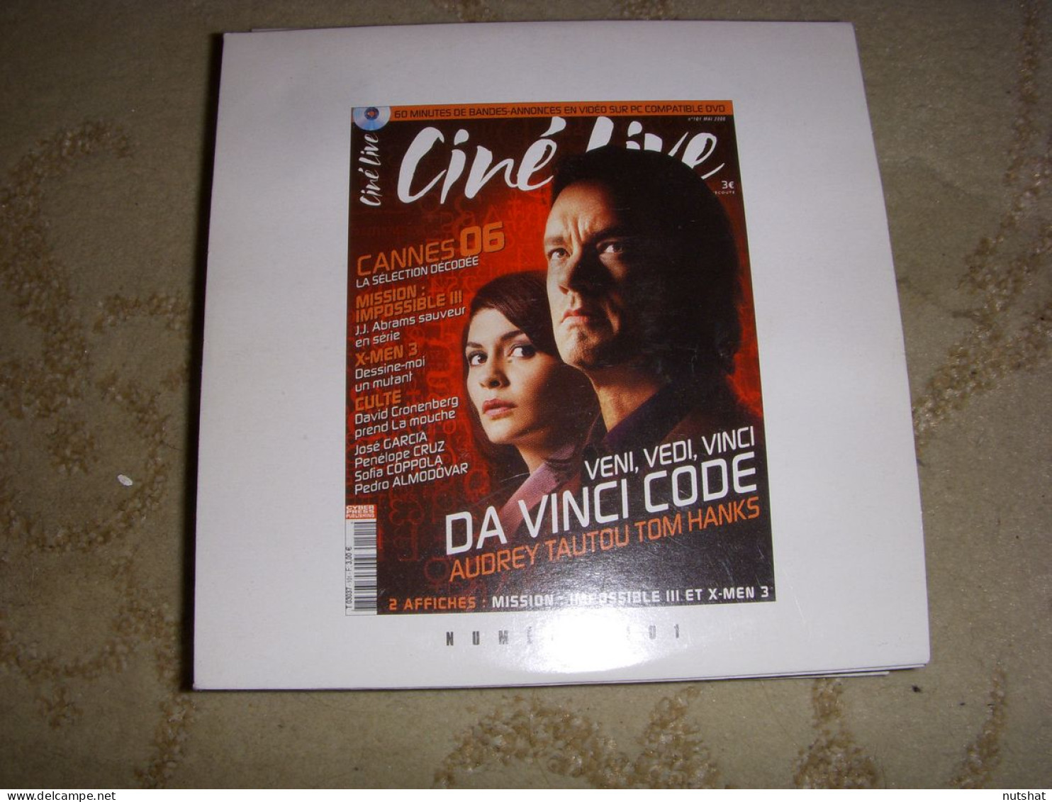 CD PROMO BANDES ANNONCES FILM CINE LIVE 101 05.2006 DA VINCI CODE POSEIDON HANKS - Sonstige Formate