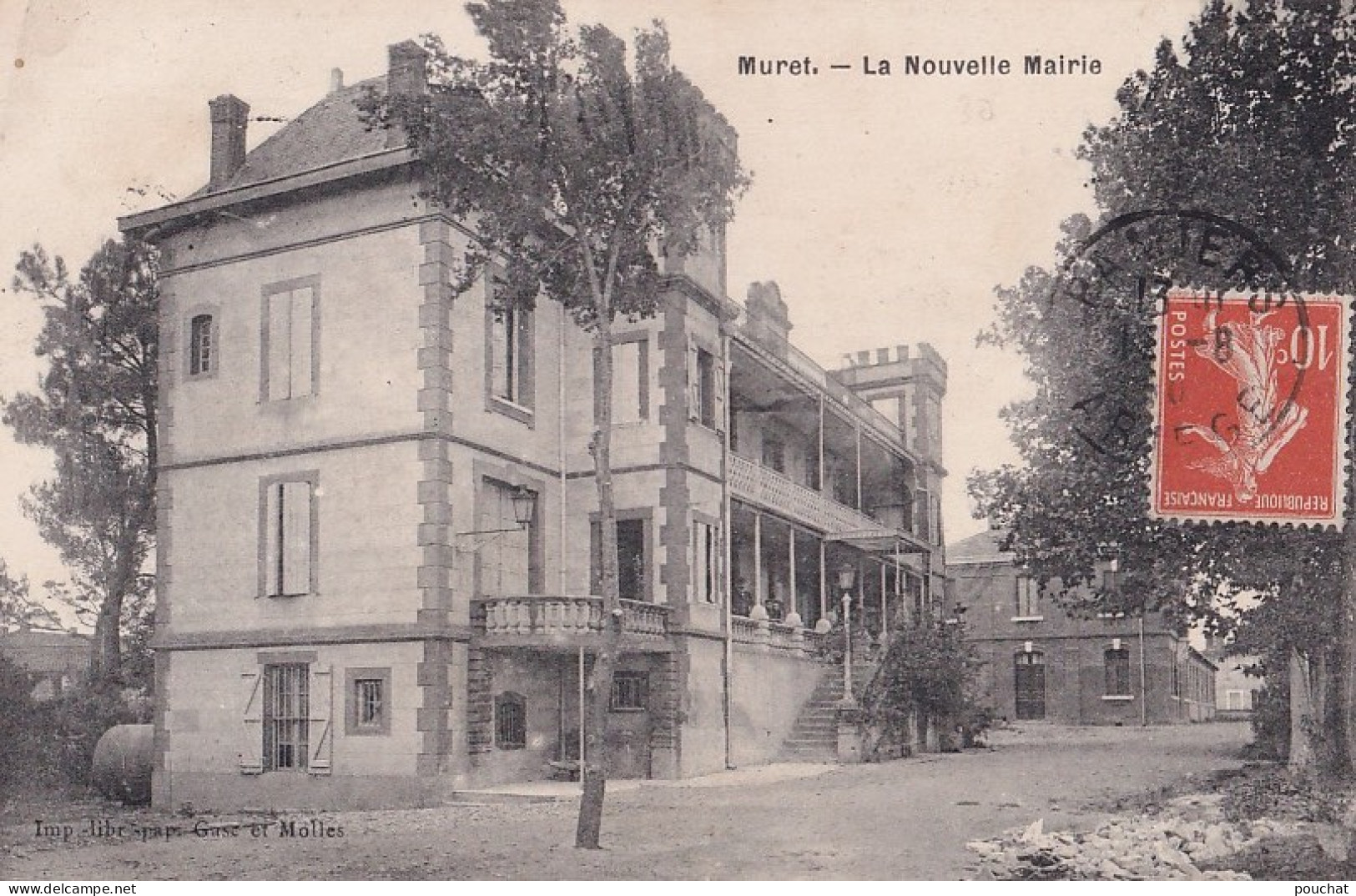 A6-31) MURET - HAUTE GARONNE - LA NOUVELLE  MAIRIE -  EN 1910   - Muret