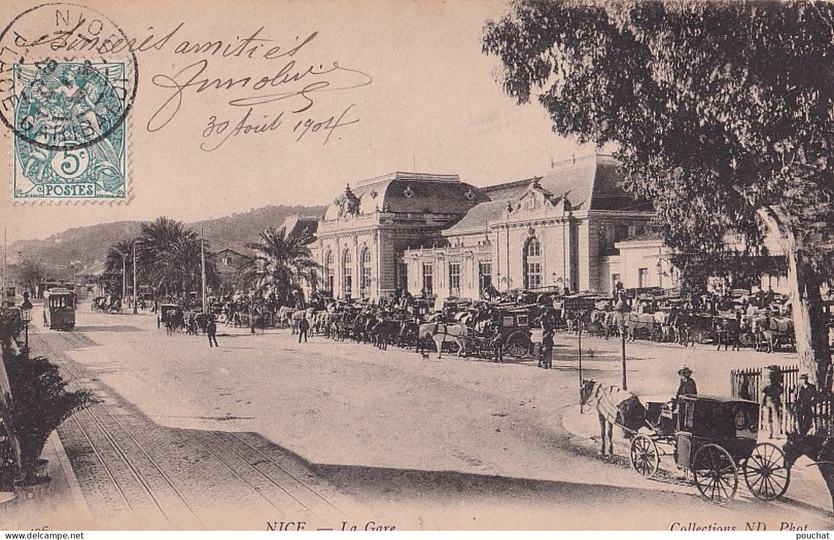 A8-06) NICE - LA GARE - EN  1904 - Ferrocarril - Estación