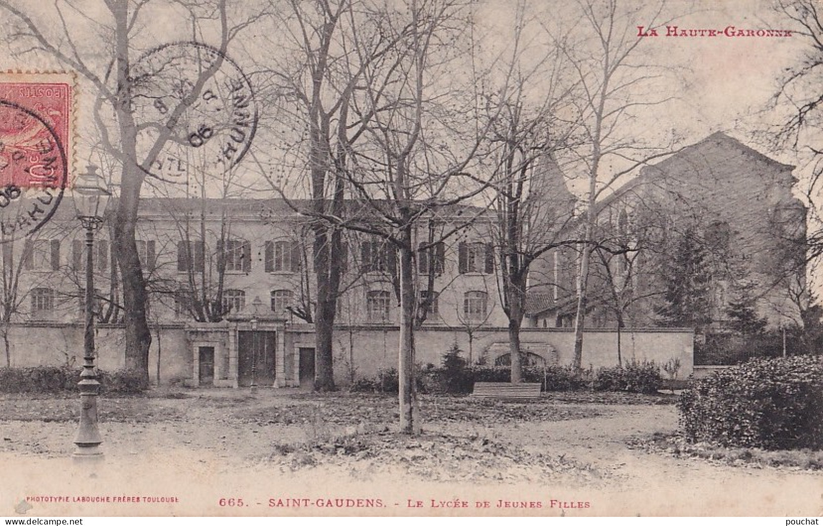 31) SAINT GAUDENS - HAUTE GARONNE - LE LYCEE DE JEUNES FILLES  - EN 1906  -  ( 2 SCANS ) - Saint Gaudens