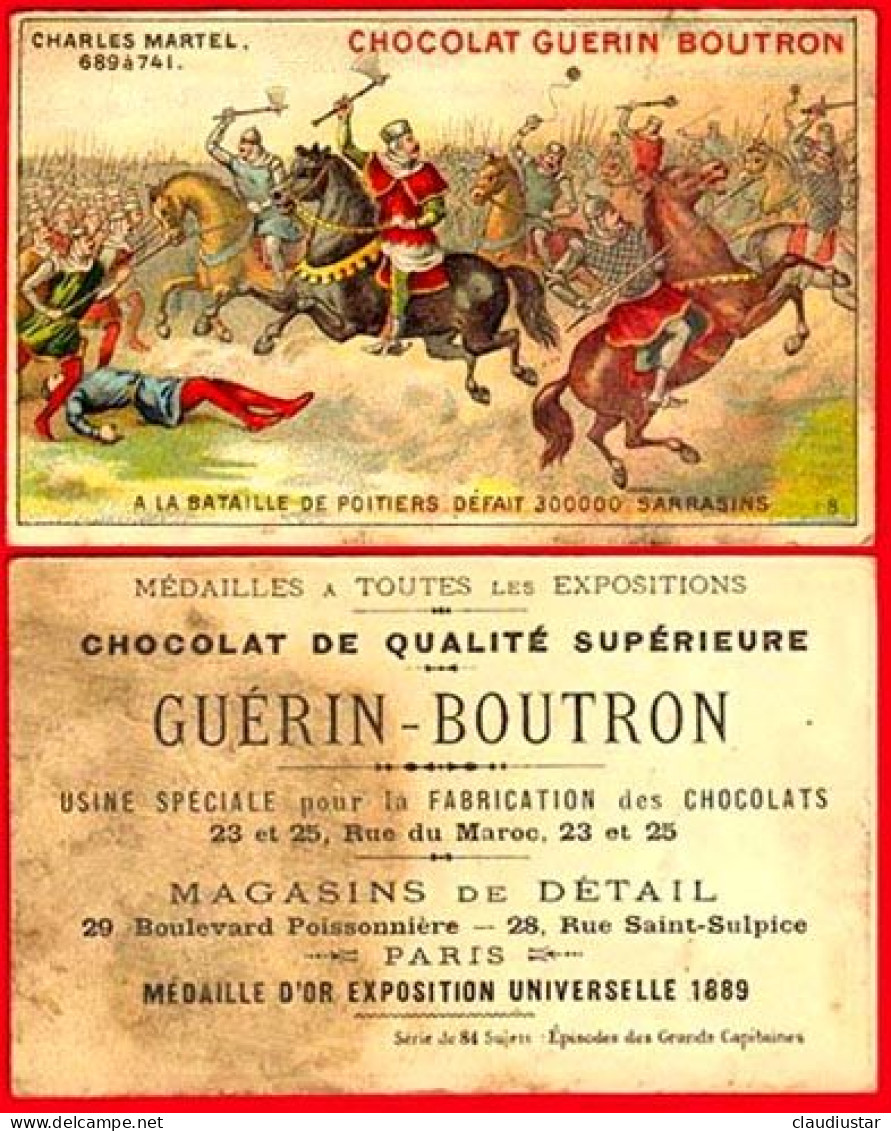 ** CHARLES   MARTEL   689  - 741  -  BATAILLE  De  POITIERS ** - Guerin Boutron