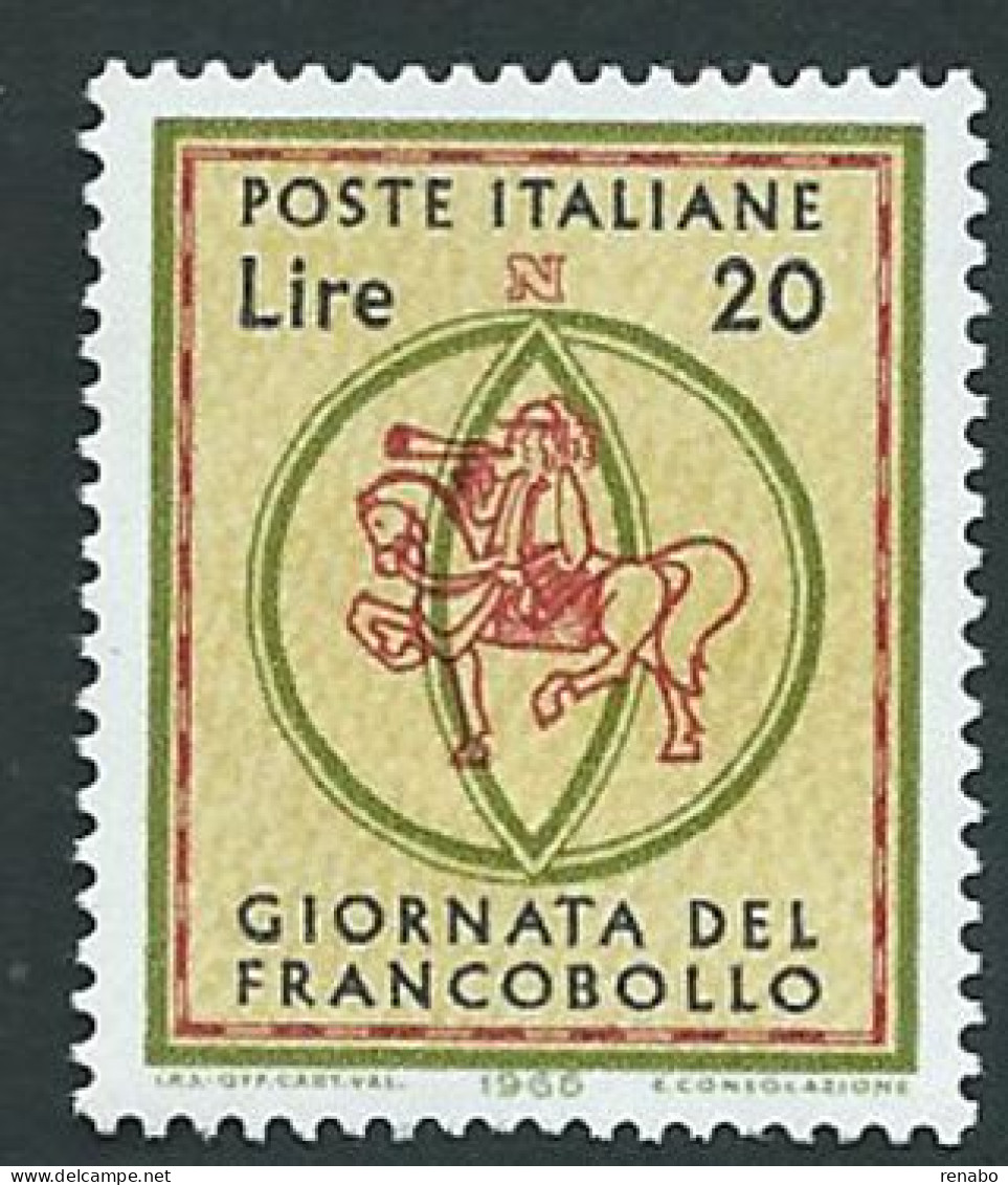 Italia, Italy, Italien 1966; Posta A Cavallo, Horse, Pferde, Chevaux. Il "postiglione" Cavalca E Suona Il Corno. Nuovo. - Horses