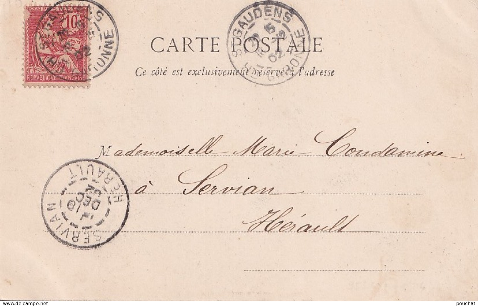 I7-31) SAINT GAUDENS - HAUTE GARONNE - PALAIS DE JUSTICE - ANIMEE - EN 1902 - ( 2 SCANS ) - Saint Gaudens