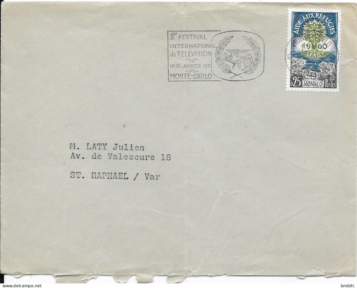 1960 Sur Lettre AIDE AUX RÉFUGIÉS - Lettres & Documents