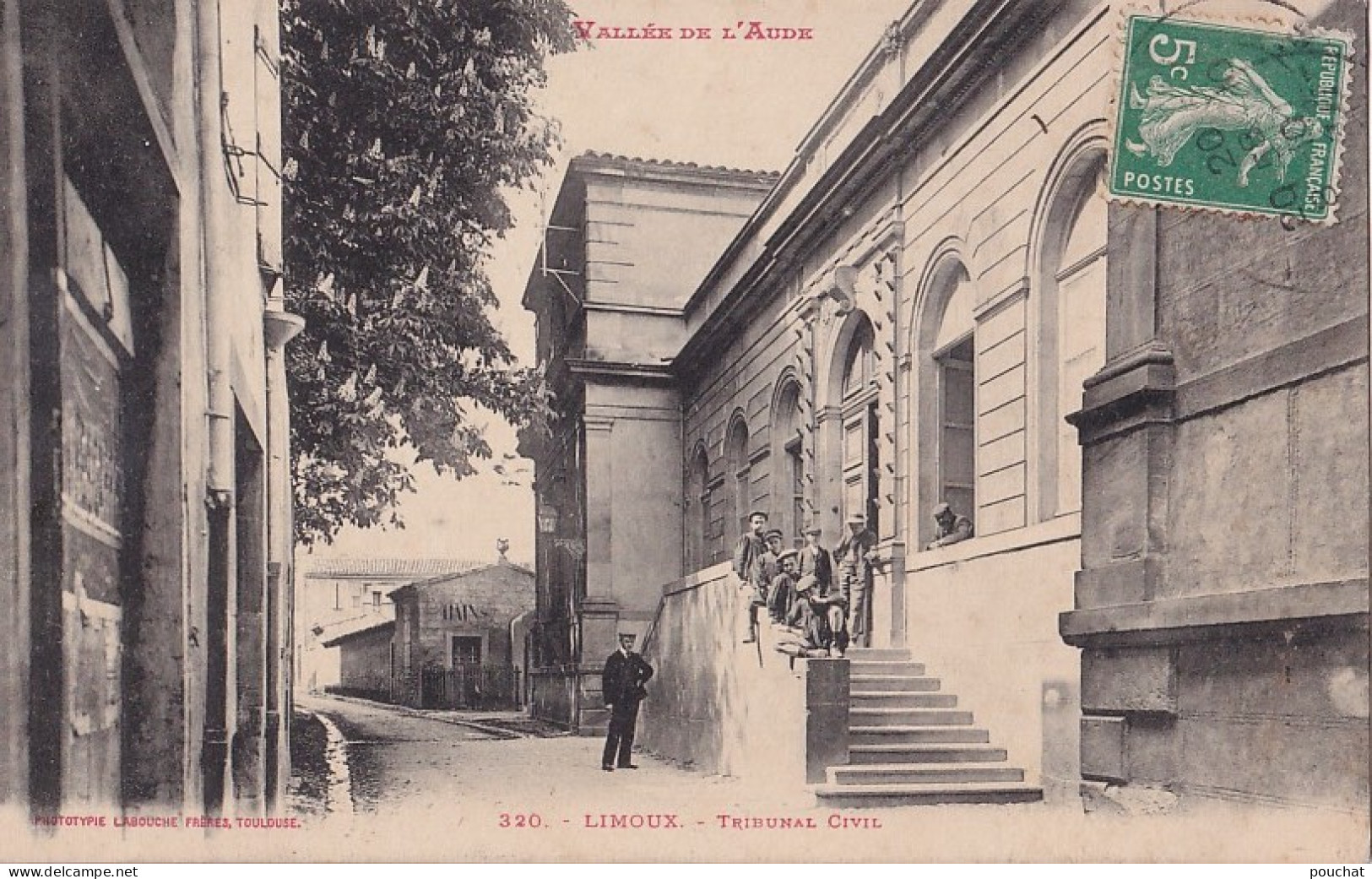 I10-11) LIMOUX - VALLEE DE L ' AUDE - TRIBUNAL CIVIL - ANIMEE - EN 1910 - Limoux