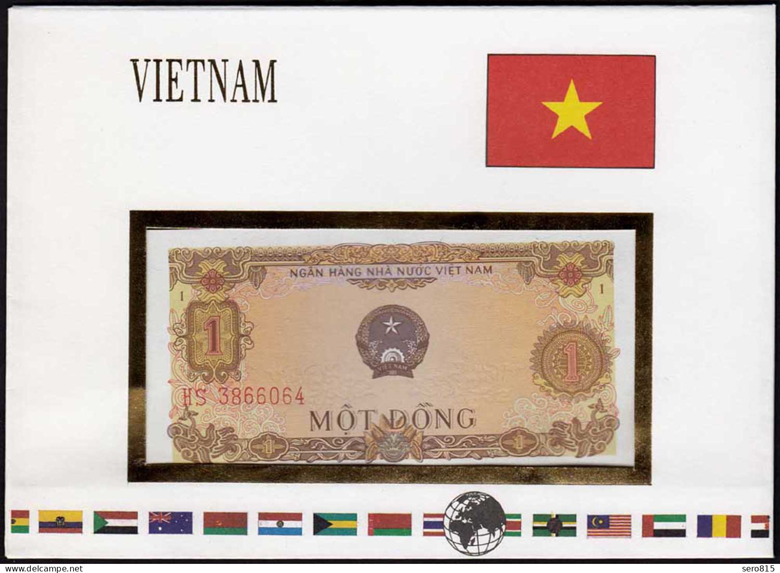 Vietnam - Viet Nam  1 Dong Banknotenbrief  UNC (1)     (15512 - Other - Asia