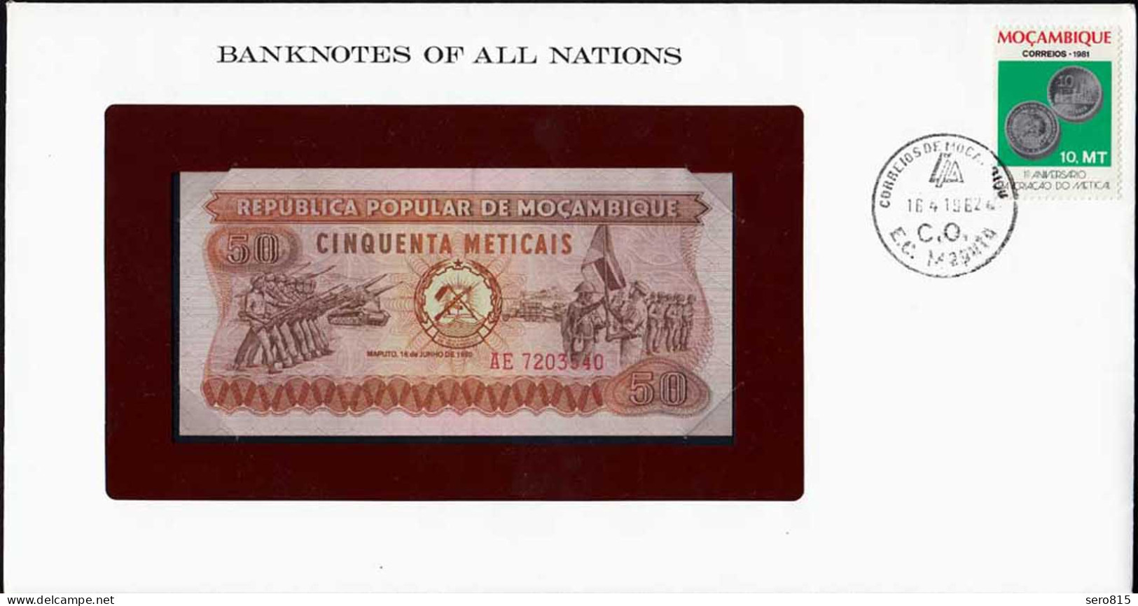 Banknotes Of All Nations - Mosambik 50 Meticais 1980 Pick 125 UNC (15625 - Otros – Africa