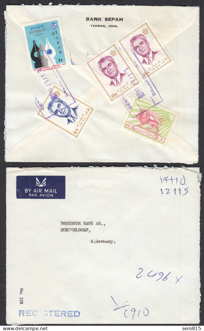 IRAN (Persien) - Bankbrief Ca. 1972 Von Teheran Nach Düsseldorf  (28670 - Iran