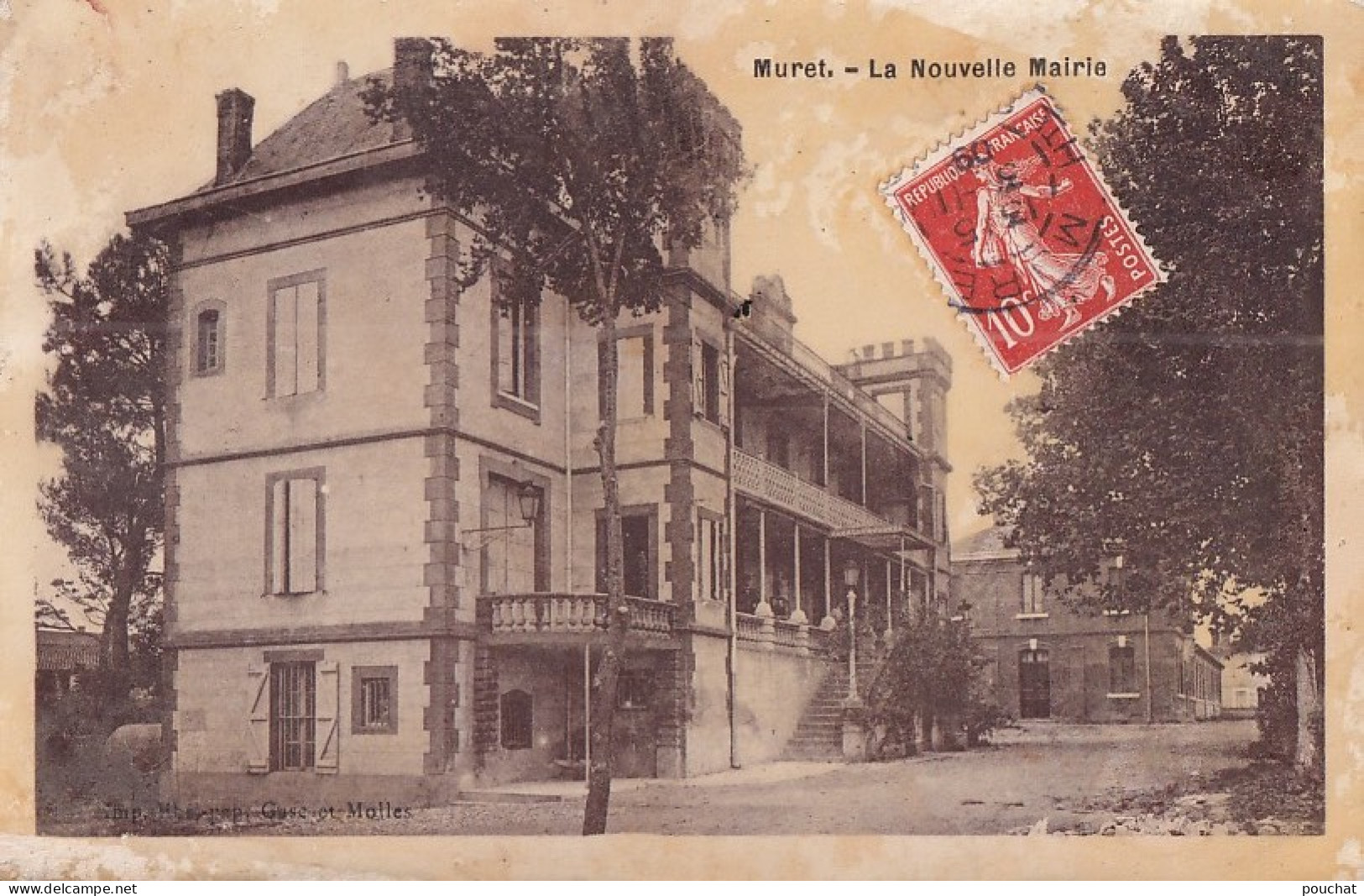 I18-31) MURET - LA NOUVELLE MAIRIE - EN 1909 - Muret