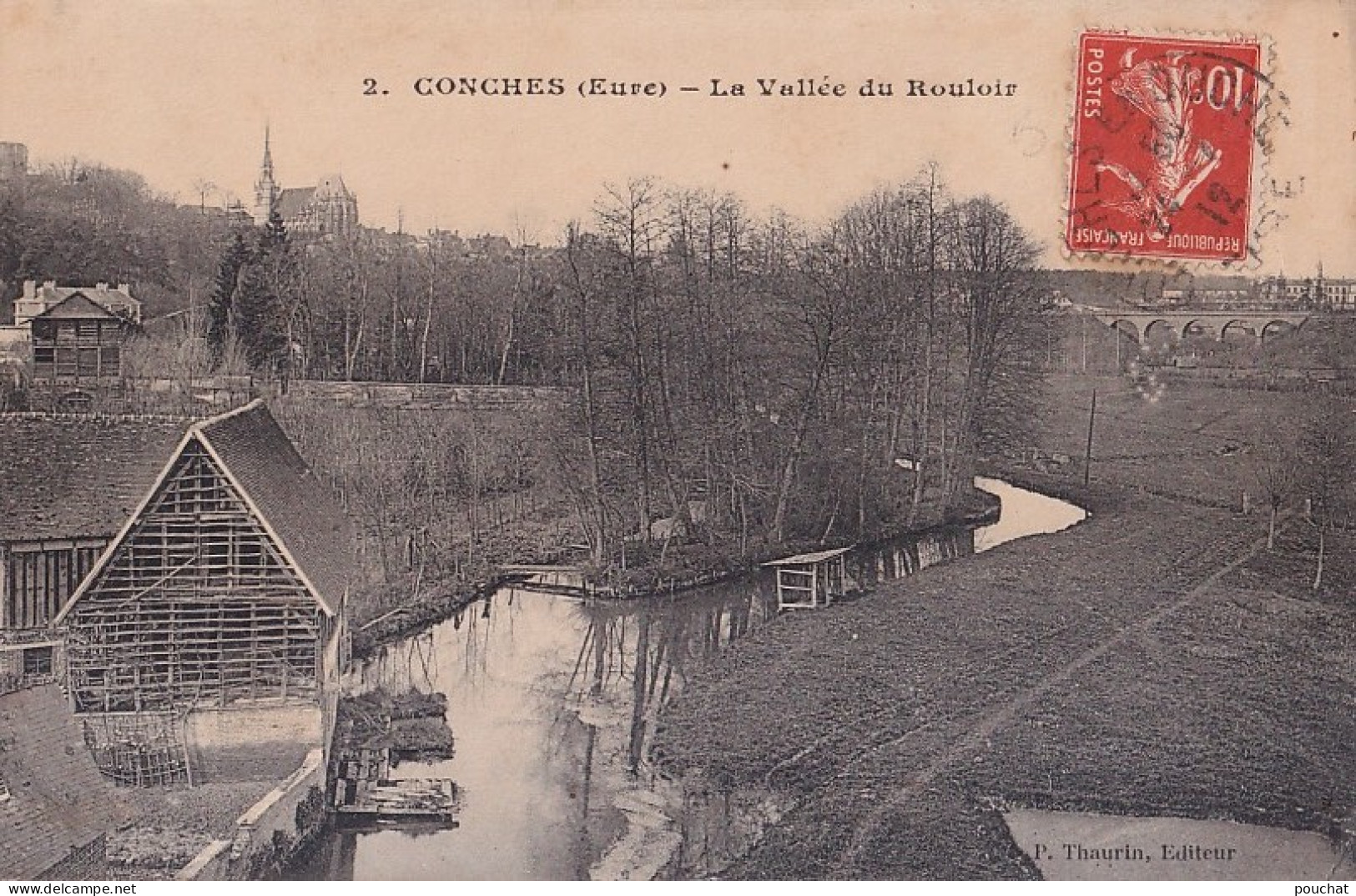  I30-27) CONCHES - EURE - LA VALLEE DU ROULOIR - EN 1912 - Conches-en-Ouche