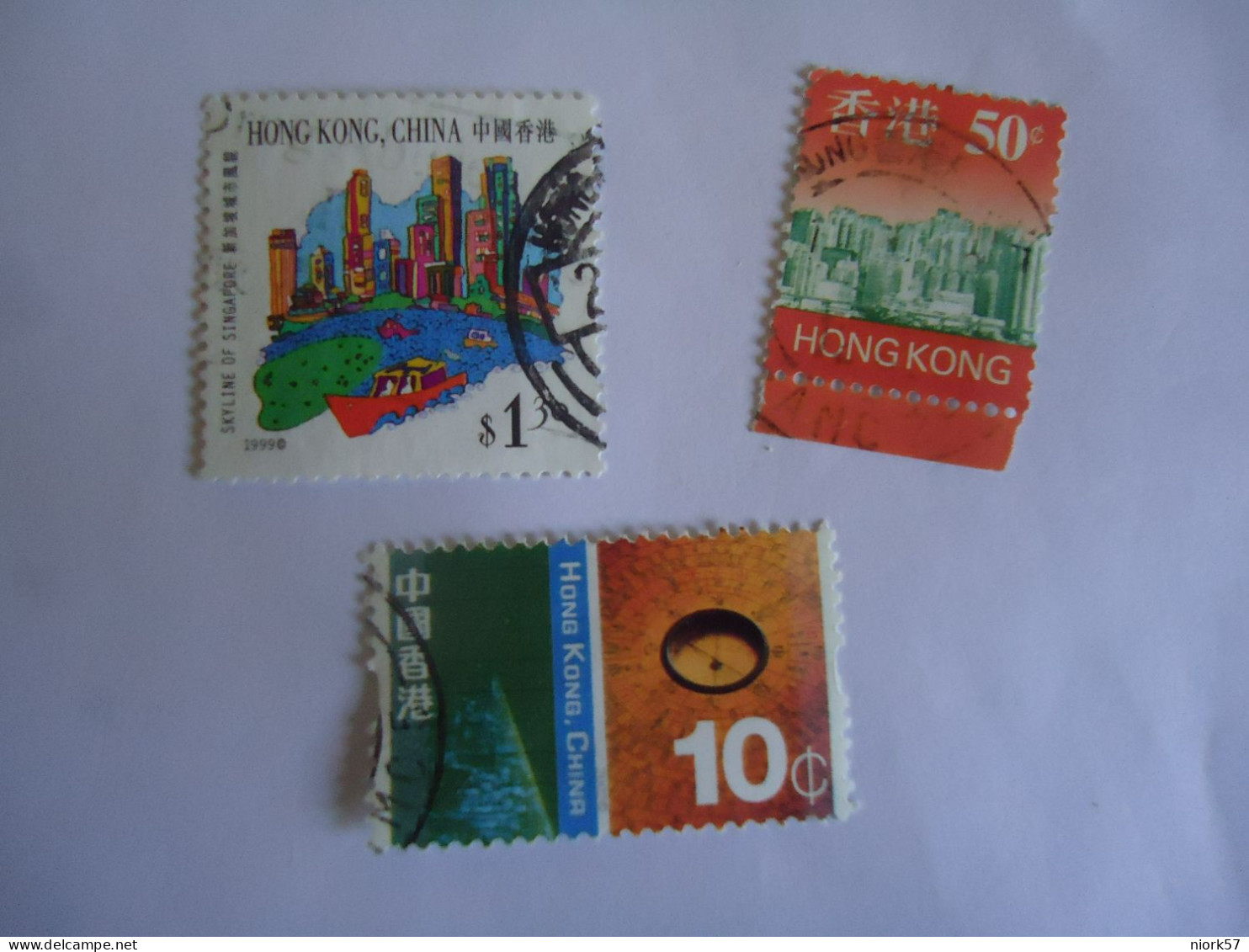 HONG  KONG  USED  STAMPS  3 LOT - Andere & Zonder Classificatie