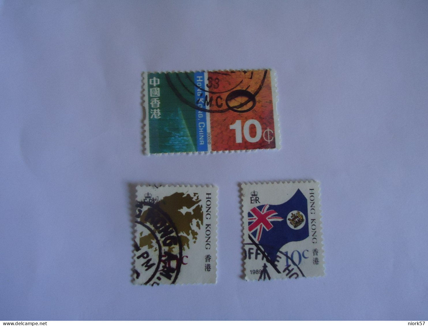 HONG  KONG  USED  STAMPS  3 LOT - Sonstige & Ohne Zuordnung