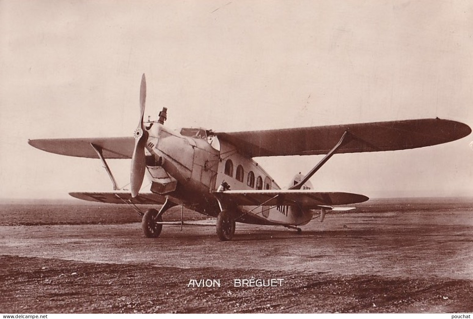 A7- AVION BREGUET - AIR UNION - LIGNE - PARIS - LYON -  GENEVE - MARSEILLE - ( 2  SCANS ) - 1914-1918: 1ère Guerre