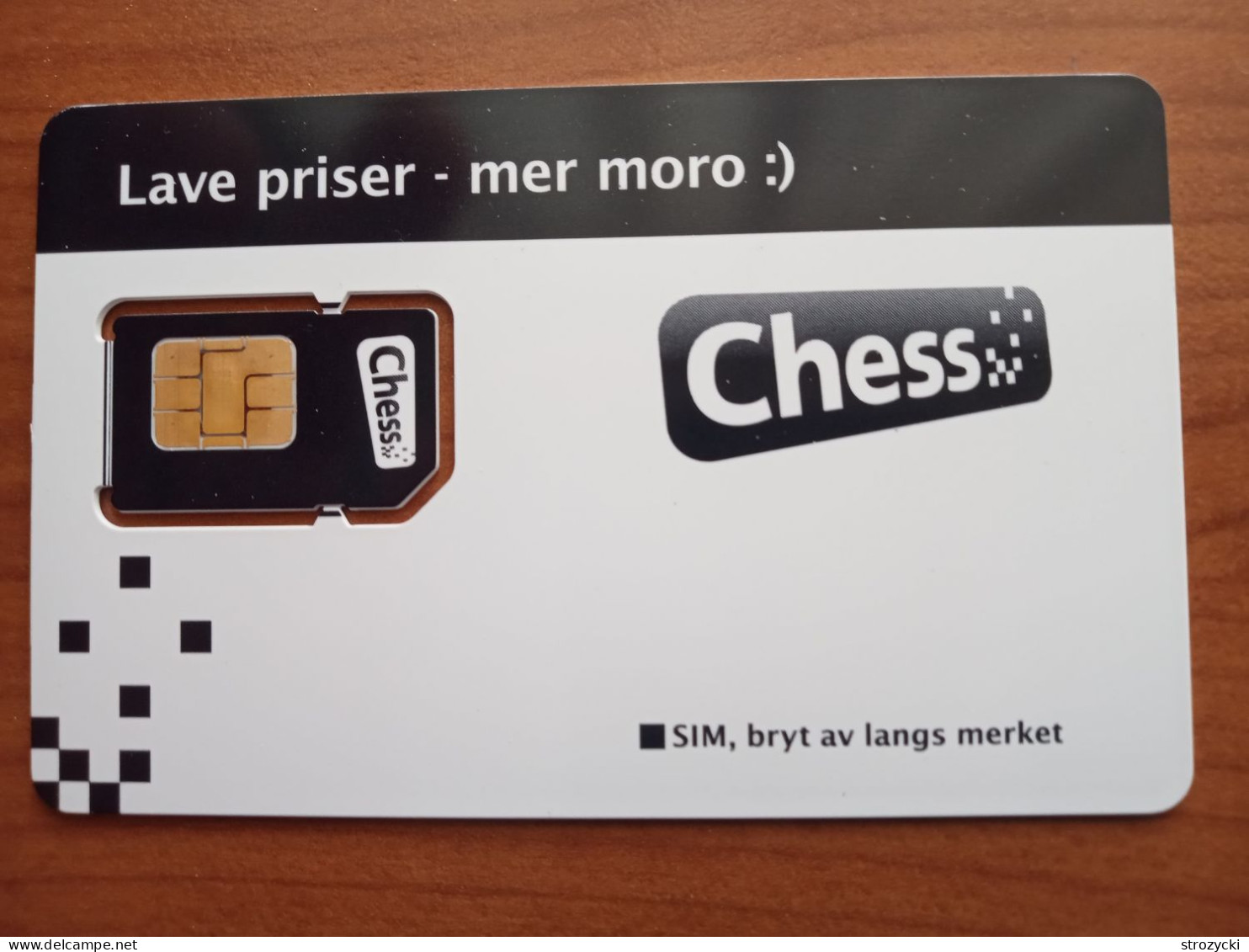 Norway - Chess (standard SIM) - GSM SIM - Mint - Noruega