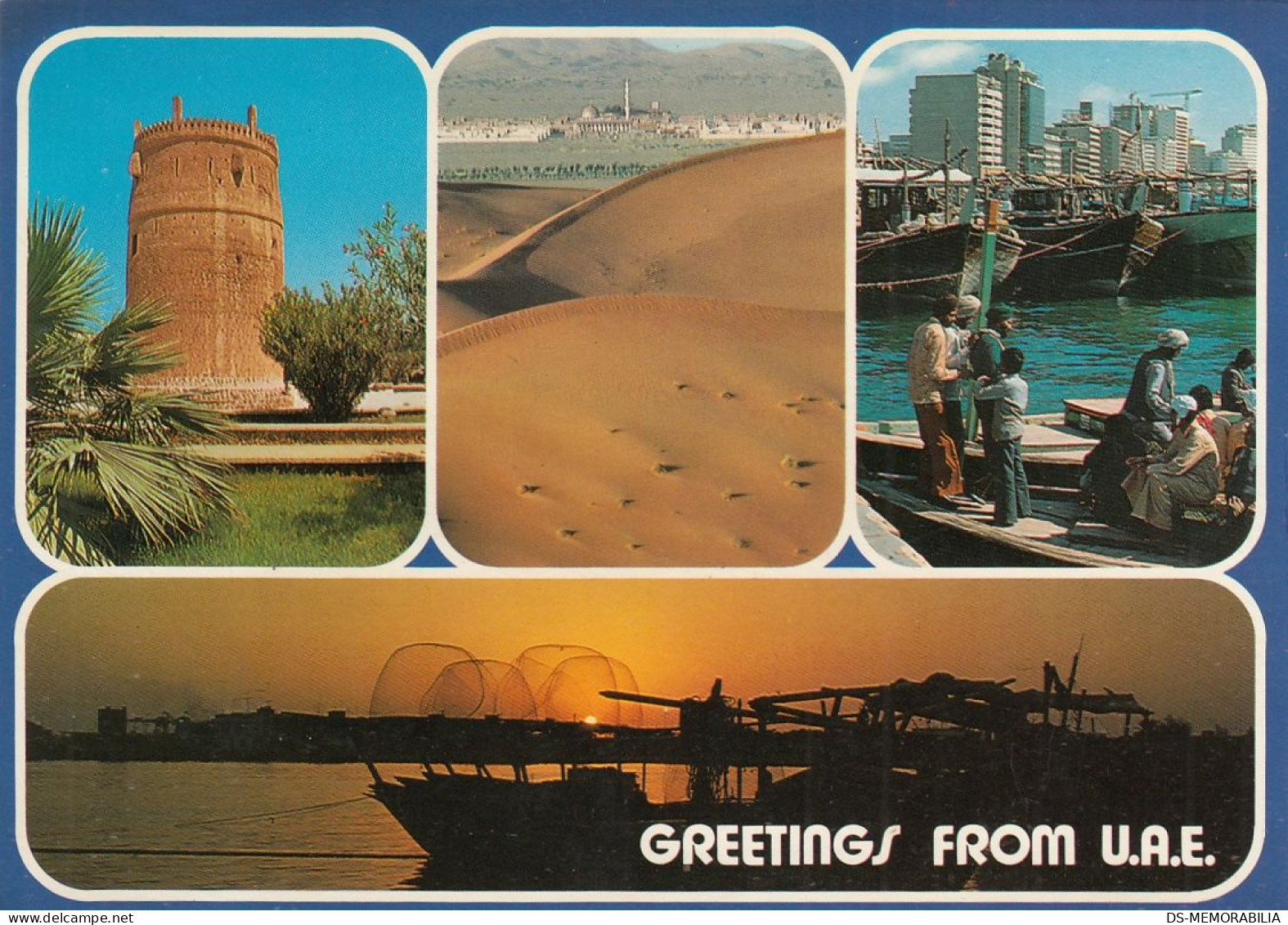 UAE Dubai Miltiview Old Postcard - Emirati Arabi Uniti