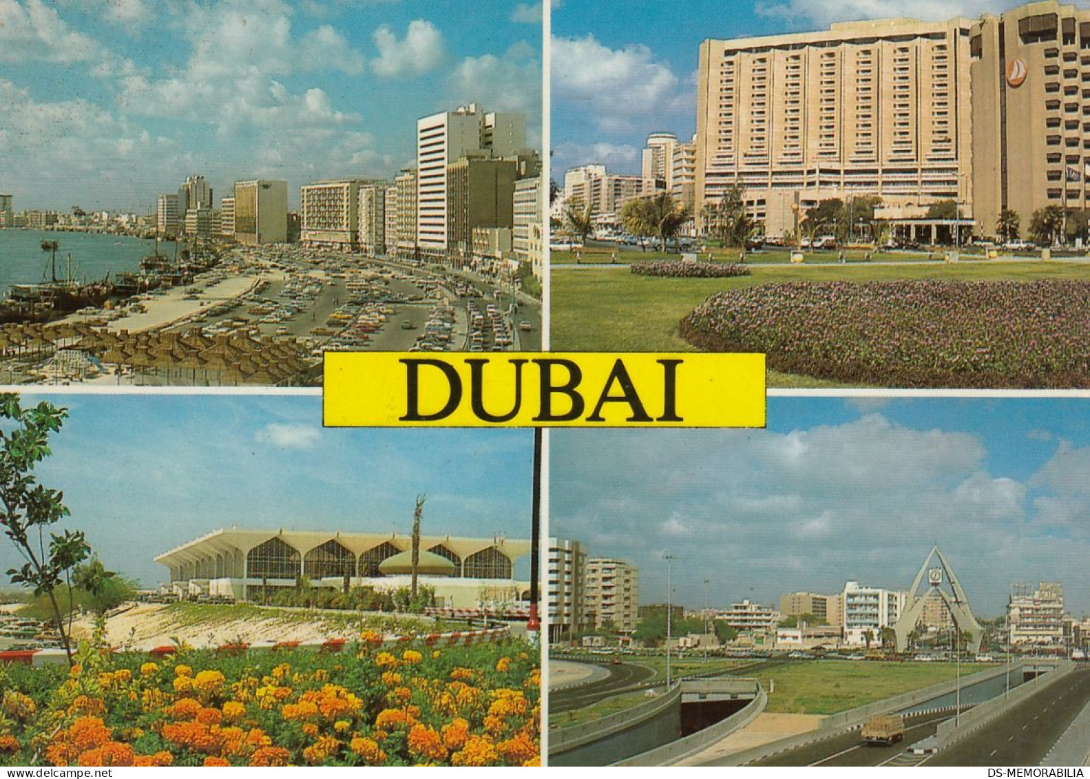 UAE Dubai Miltiview Old Postcard 1989 - Emirati Arabi Uniti