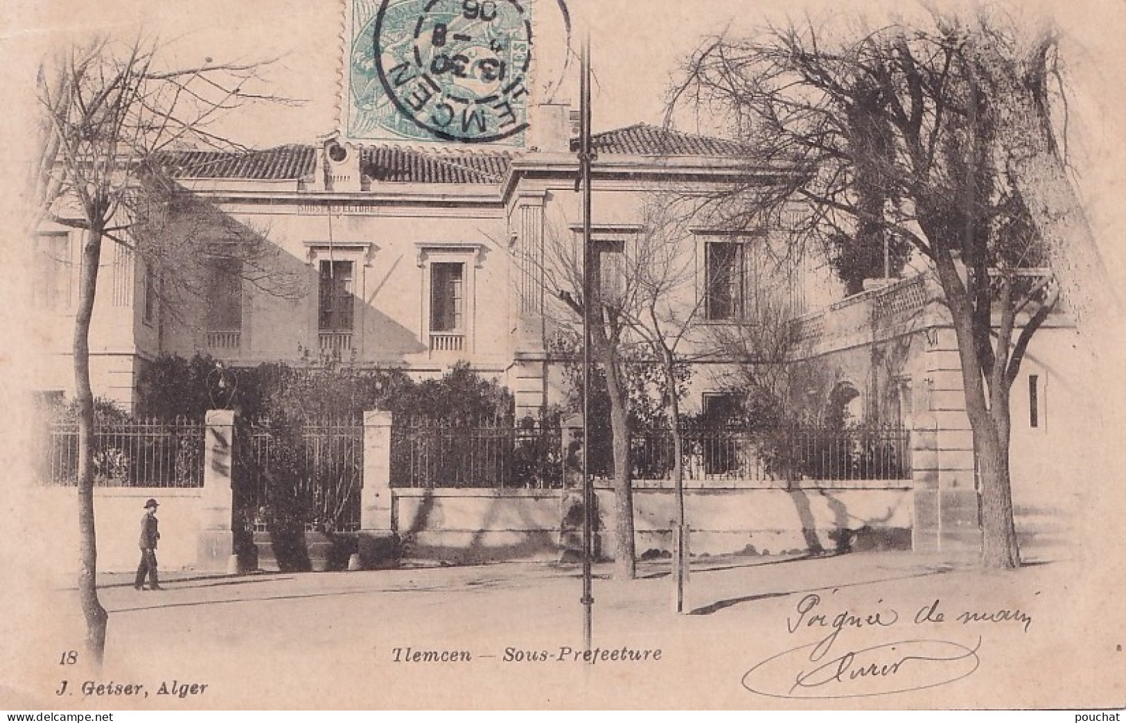 A18- TLEMCEN - ALGERIE - SOUS PREFECTURE - ANIMEE - EN  1906   - Tlemcen