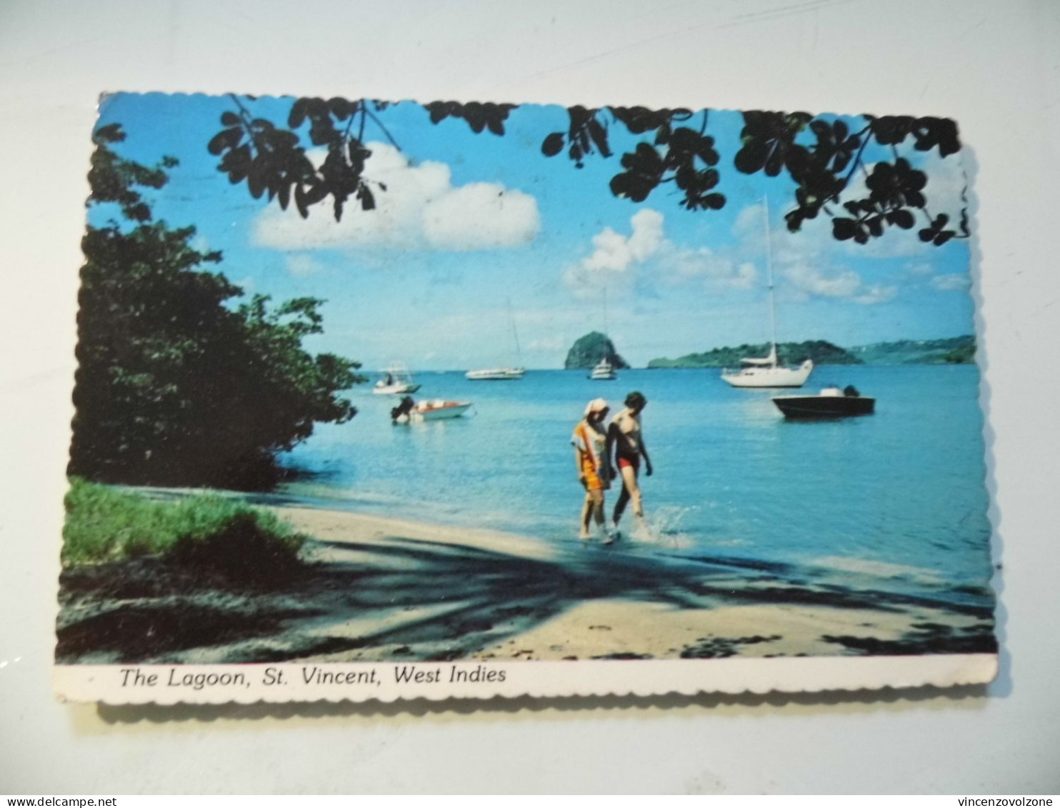 Cartolina Viaggiata "The Lagoon, St. Vincent West Indies" 1969 - St. Vincent Und Die Grenadinen