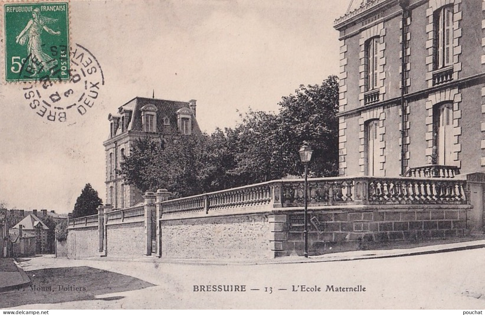 A25- 79) BRESSUIRE - L ' ECOLE MATERNELLE - EN 1907 - Bressuire