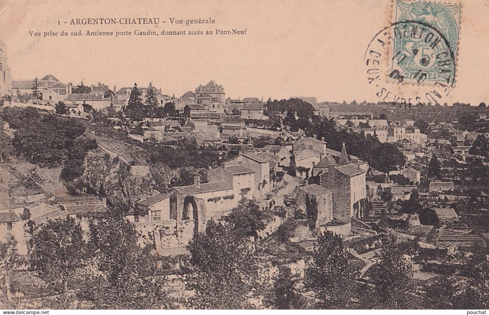 A2-79) ARGENTON - CHATEAU - VUE GENERALE   - EN  1906 - Argenton Chateau