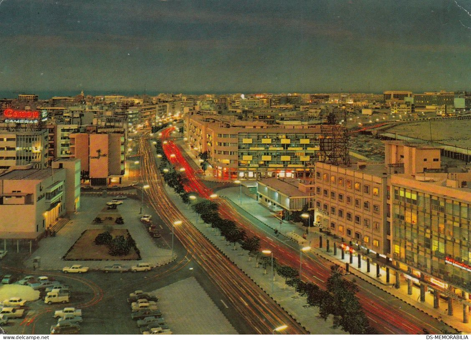 KUWAIT - Fahad Al Salem Street Old Postcard Posted With Stamp 1974 - Kuwait