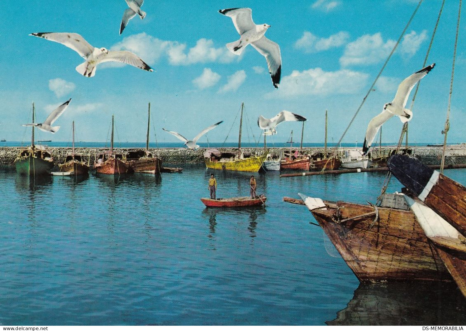 KUWAIT - Harbour Of Pearl Fisher's Fleet Old Postcard - Koweït