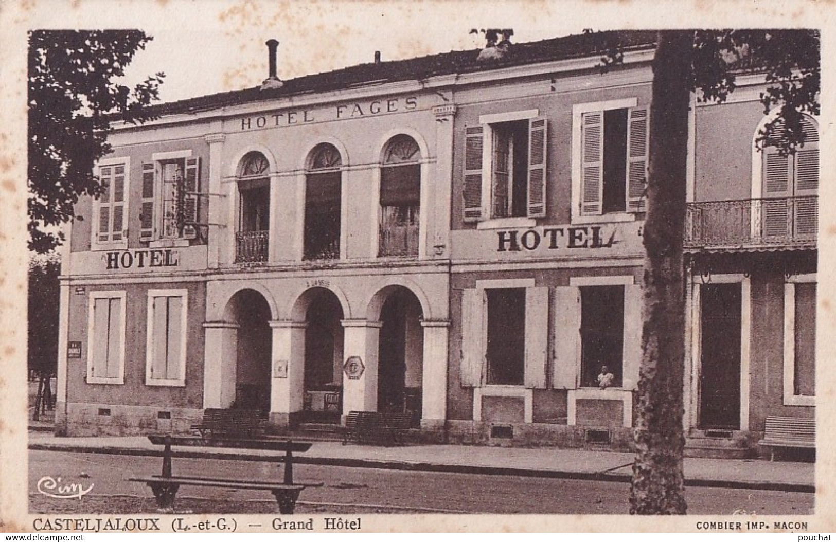 A12-47) CASTELJALOUX - GRAND HOTEL - ( 2 SCANS ) - Casteljaloux