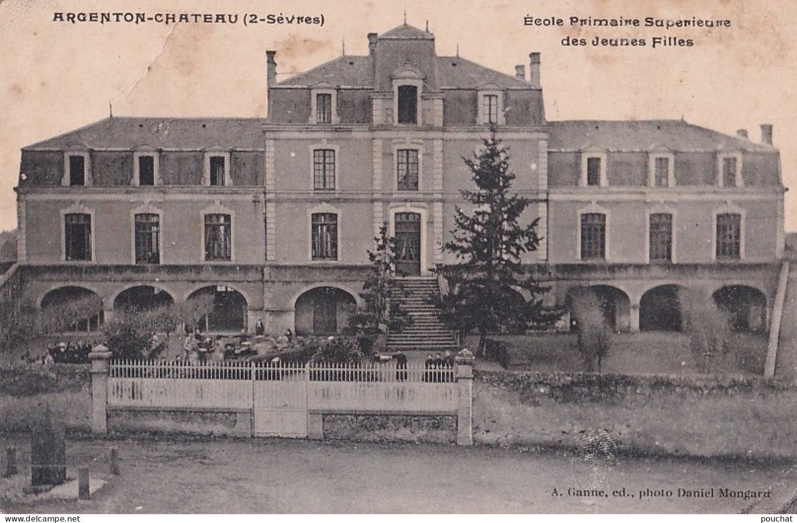 A13-79) ARGENTON - CHATEAU - ECOLE  PRIMAIRE SUPERIEURE DE JEUNES FILLE - EN 1907 - ( 2 SCANS) - Argenton Chateau