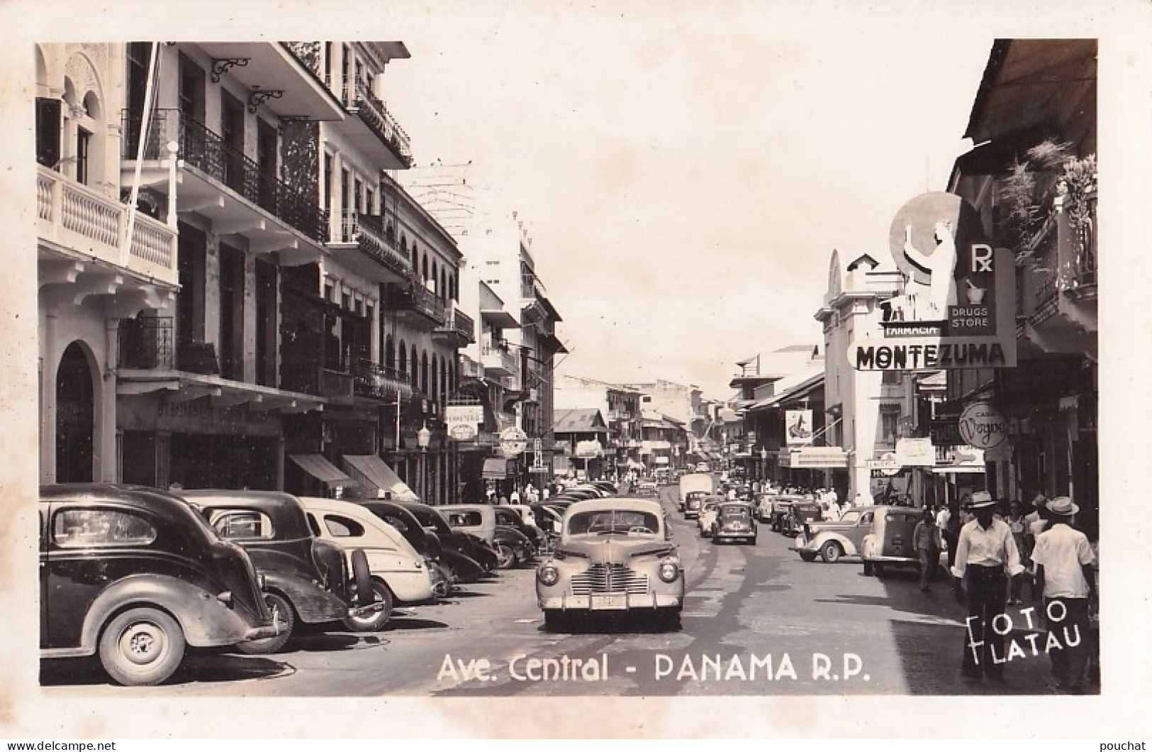 A22-  PANAMA   R.P. - AVE. CENTRAL - FOTO  LATAU  - ( 2 SCANS ) - Panama