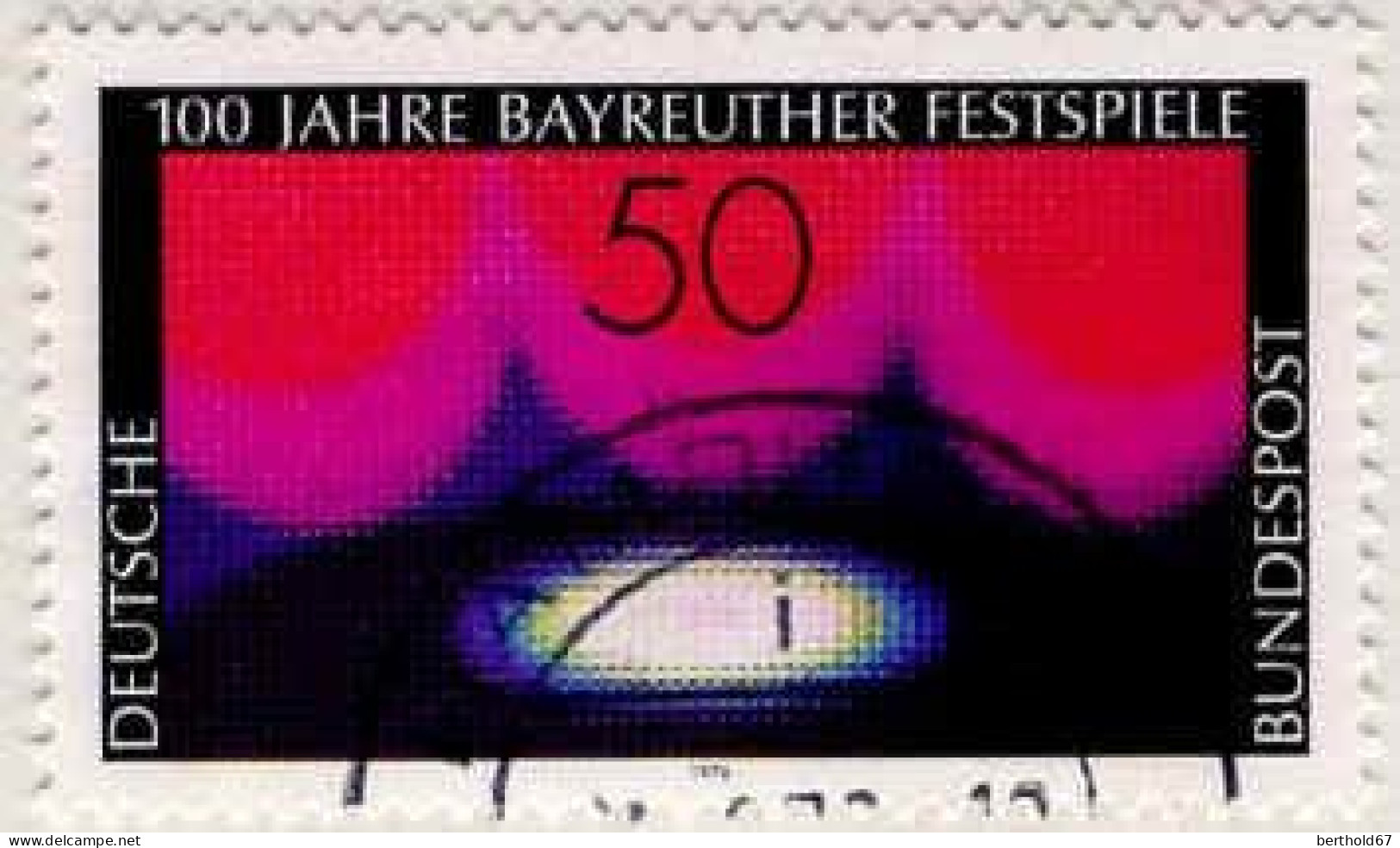 RFA Poste Obl Yv: 745 Mi:896 Bayreuther Festspiele (Beau Cachet Rond) (Thème) - Muziek