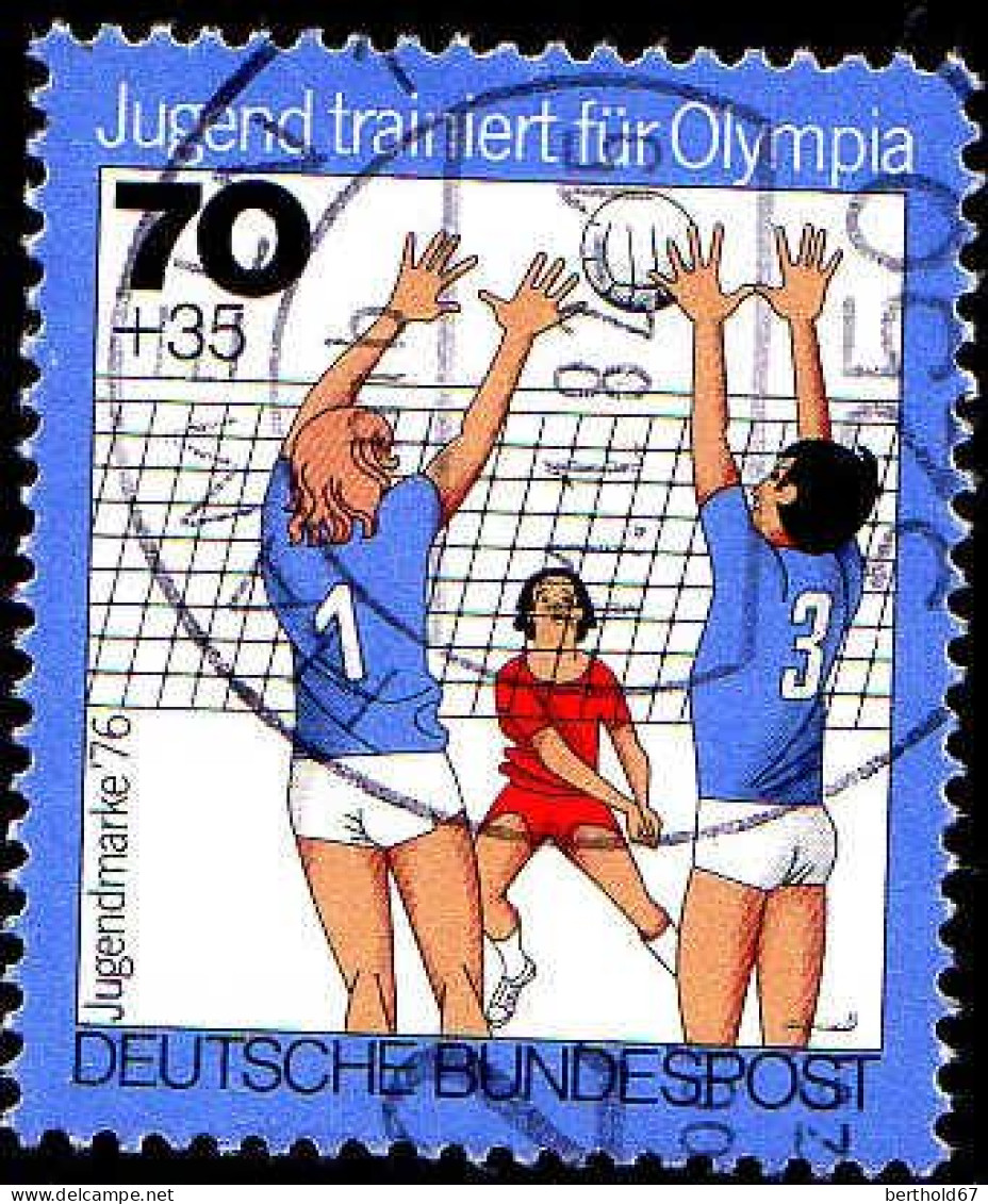 RFA Poste Obl Yv: 734 Mi:885 Jugendmarke Volley-ball (Beau Cachet Rond) (Thème) - Volleybal