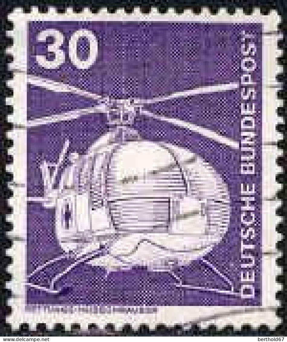 RFA Poste Obl Yv: 698 Mi:849 Rettungs MBB Hubschrauber (Lign.Ondulées) (Thème) - Hélicoptères