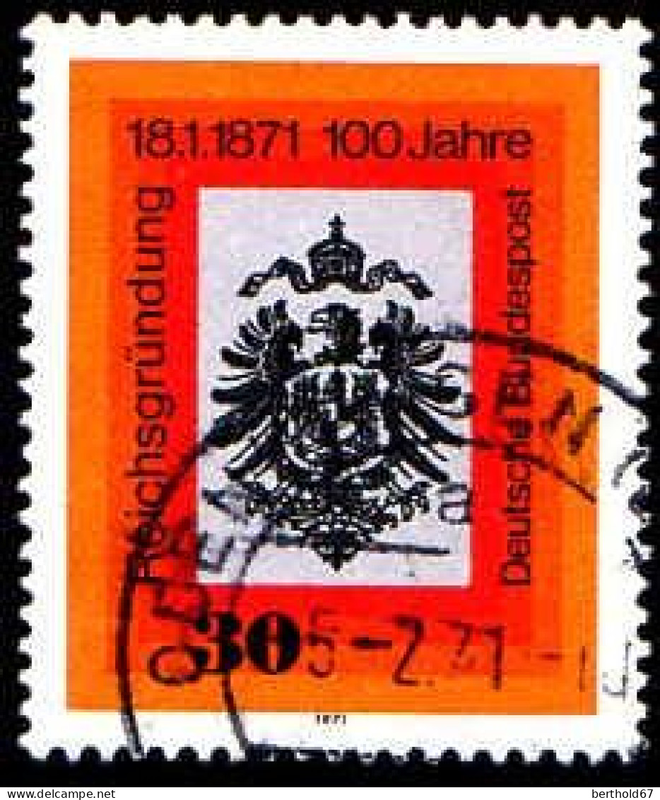 RFA Poste Obl Yv: 522 Mi:658 100.Jahre Reichsgründung (TB Cachet Rond) (Thème) - Stamps
