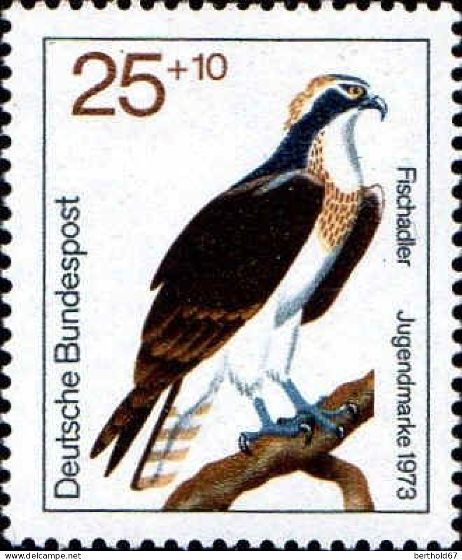 RFA Poste N** Yv: 604 Mi:754 Jugendmarke Fischadler (Thème) - Eagles & Birds Of Prey