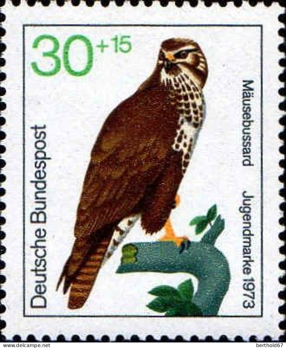 RFA Poste N** Yv: 605 Mi:755 Jugendmarke Mäusebussard (Thème) - Eagles & Birds Of Prey