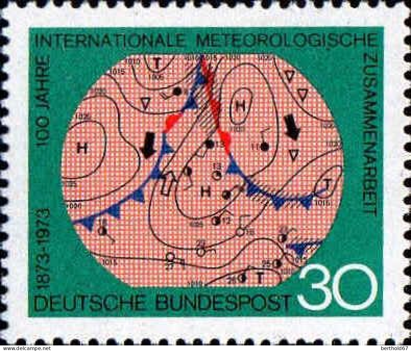 RFA Poste N** Yv: 610 Mi:760 Internationale Meteorologische Zusammenarbeit (Thème) - Climate & Meteorology