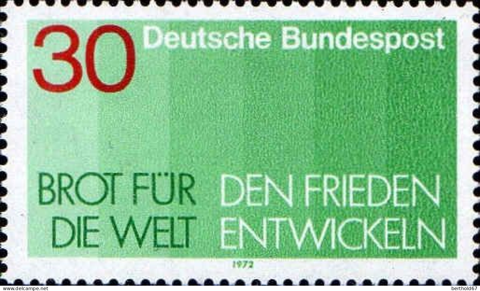 RFA Poste N** Yv: 600 Mi:751 Brot Für Die Welt Den Frieden Entwikeln (Thème) - Alimentation