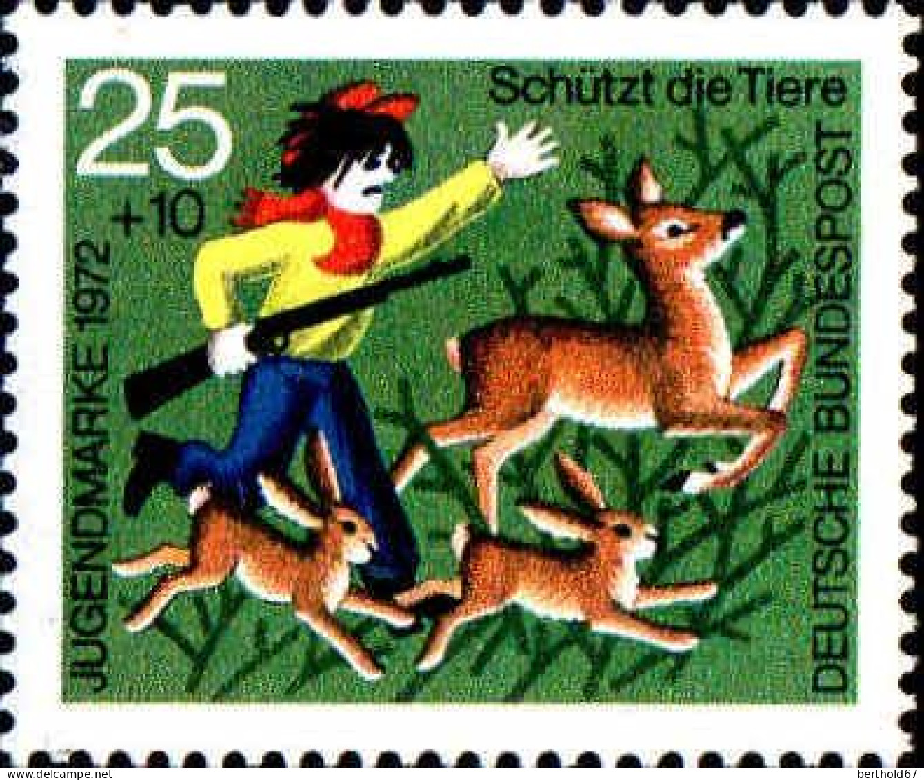 RFA Poste N** Yv: 561 Mi:712 Jugendmarke Schützt Die Tiere (Thème) - Gibier