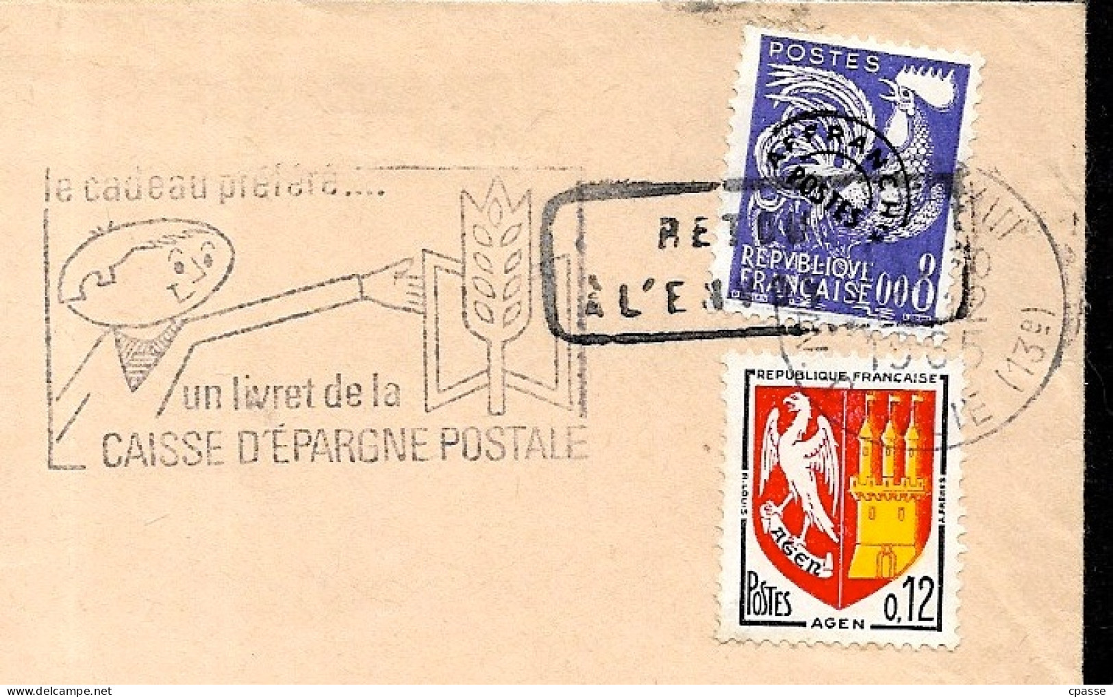 (Lot De 2) Préoblitérés COQ GAULOIS Affranchissement Mixte Avec Timbre Blason D'usage Courant En Complément ** Préos - Altri & Non Classificati