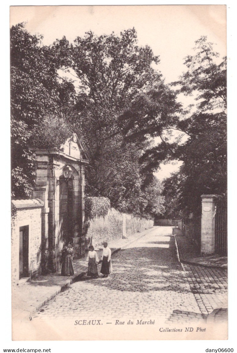 SCEAUX - Rue Du Marché  (carte Animée) - Sceaux