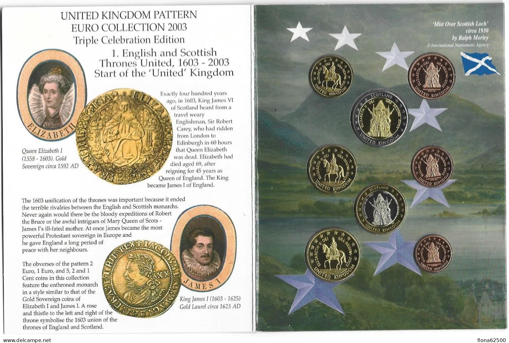 SERIE € ESSAIS 2003 . UNITED KINGDOM . - Private Proofs / Unofficial