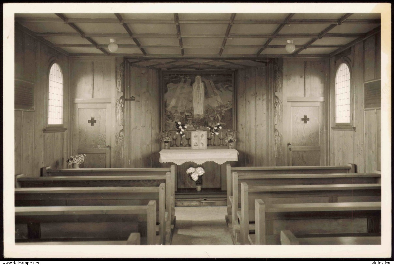 Ansichtskarte Furtwangen (Schwarzwald) Fatima-Kapelle, Innenansicht 1961 - Furtwangen