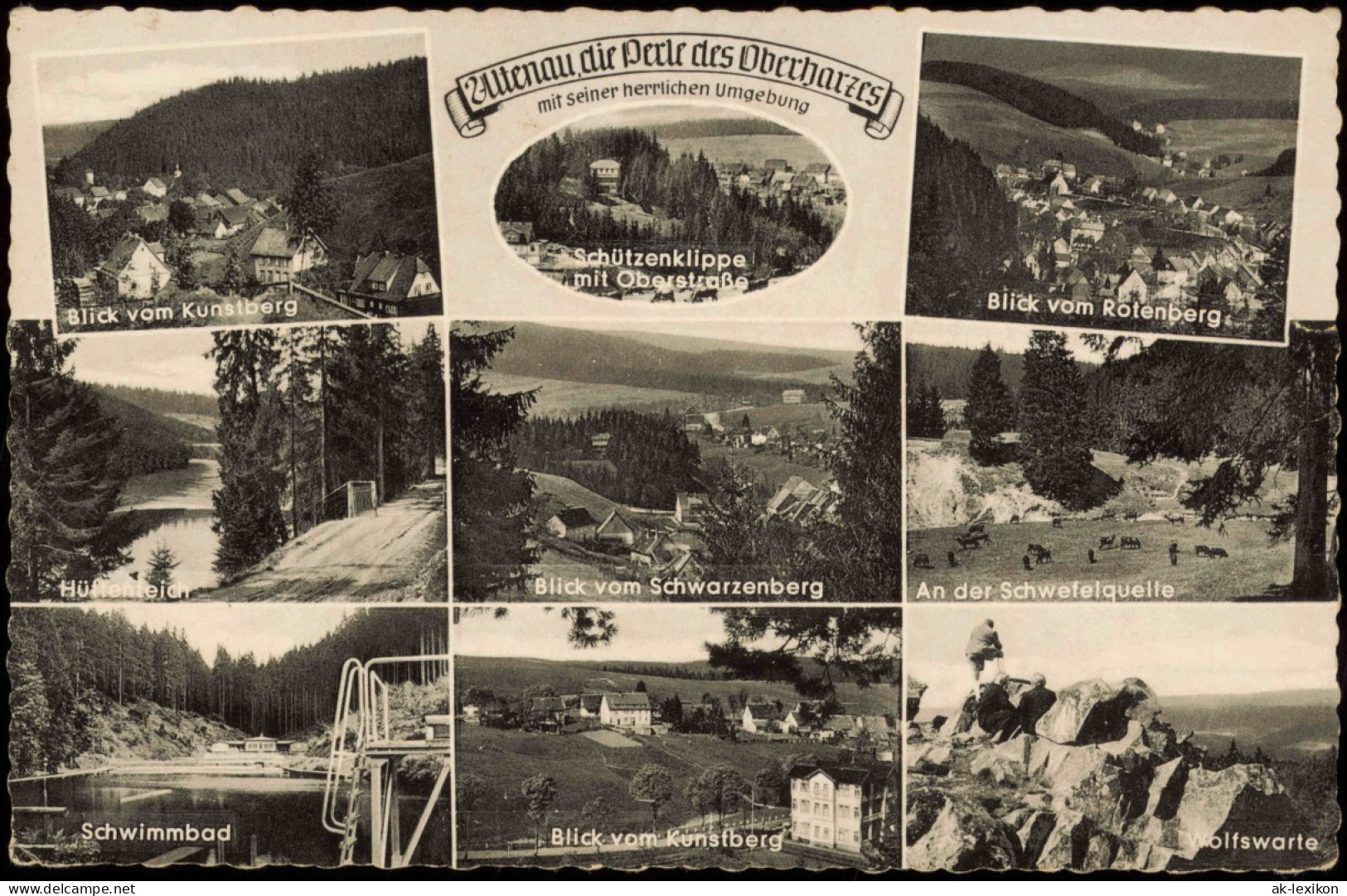 Bergstadt Altenau- Schulenberg Im Oberharz-Clausthal-Zellerfeld Mehrbild AK 1962 - Clausthal-Zellerfeld