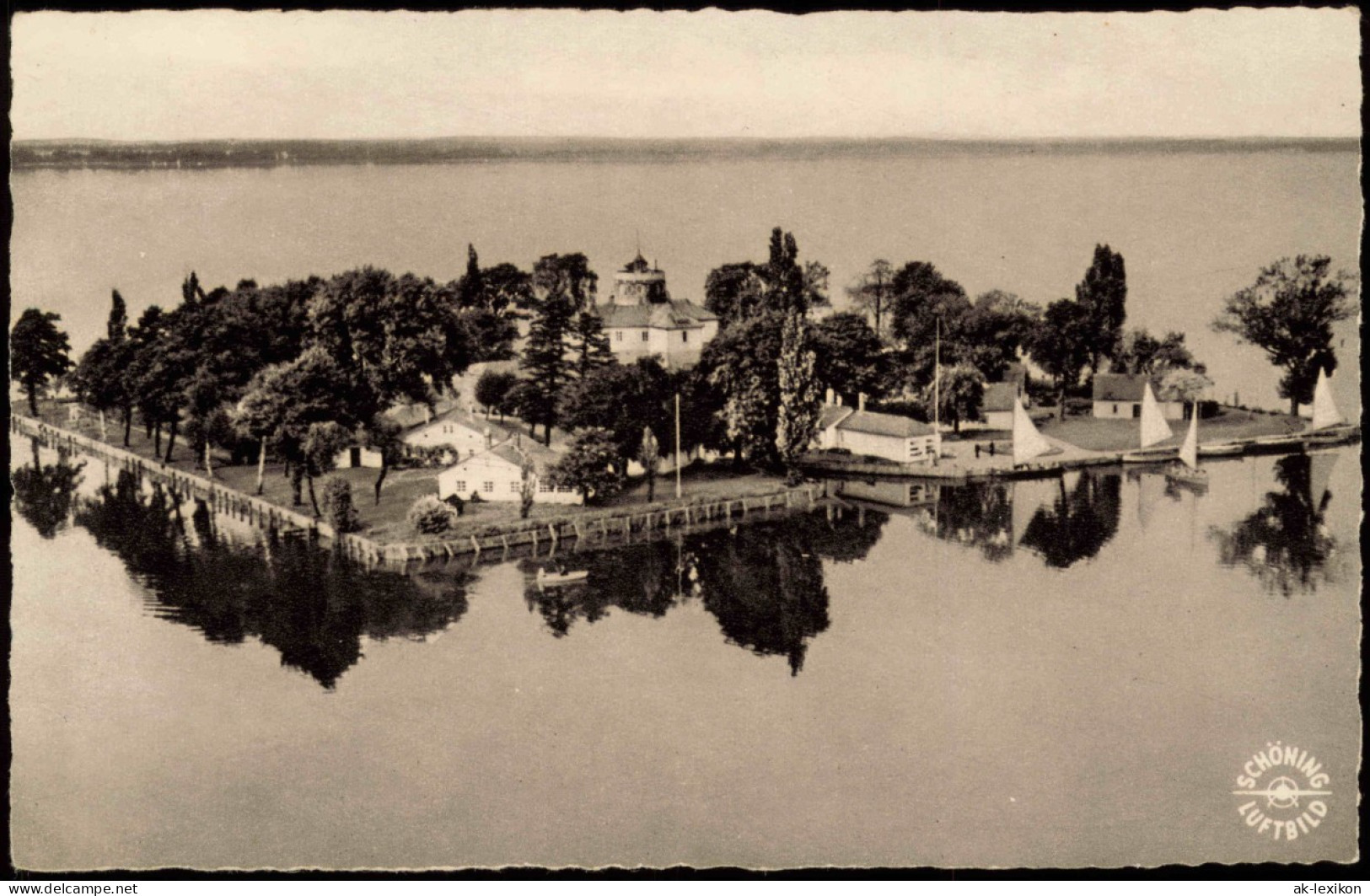 Ansichtskarte Wunstorf Luftbild Insel Wilhelmstein Mit Festung 1961 - Wunstorf