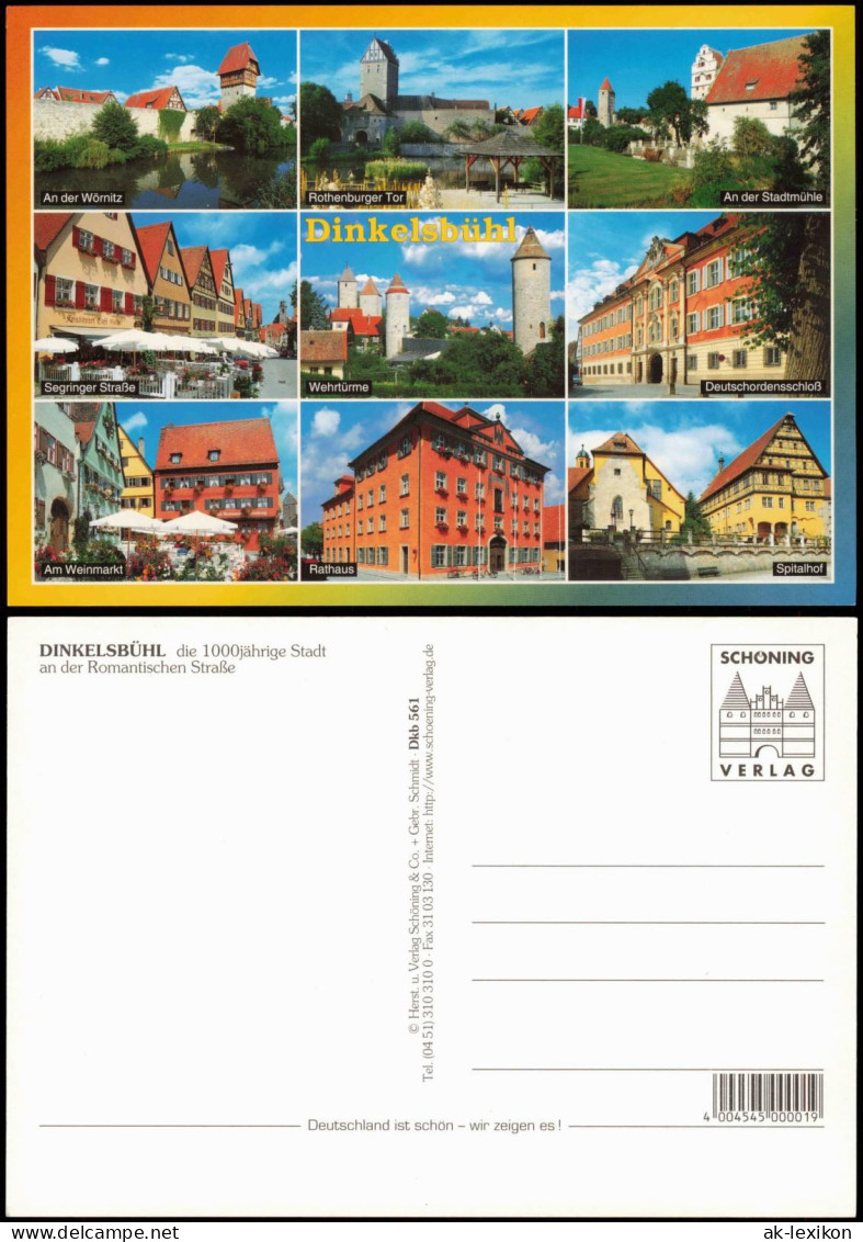 Ansichtskarte Dinkelsbühl Stadtteilansichten 1999 - Dinkelsbuehl