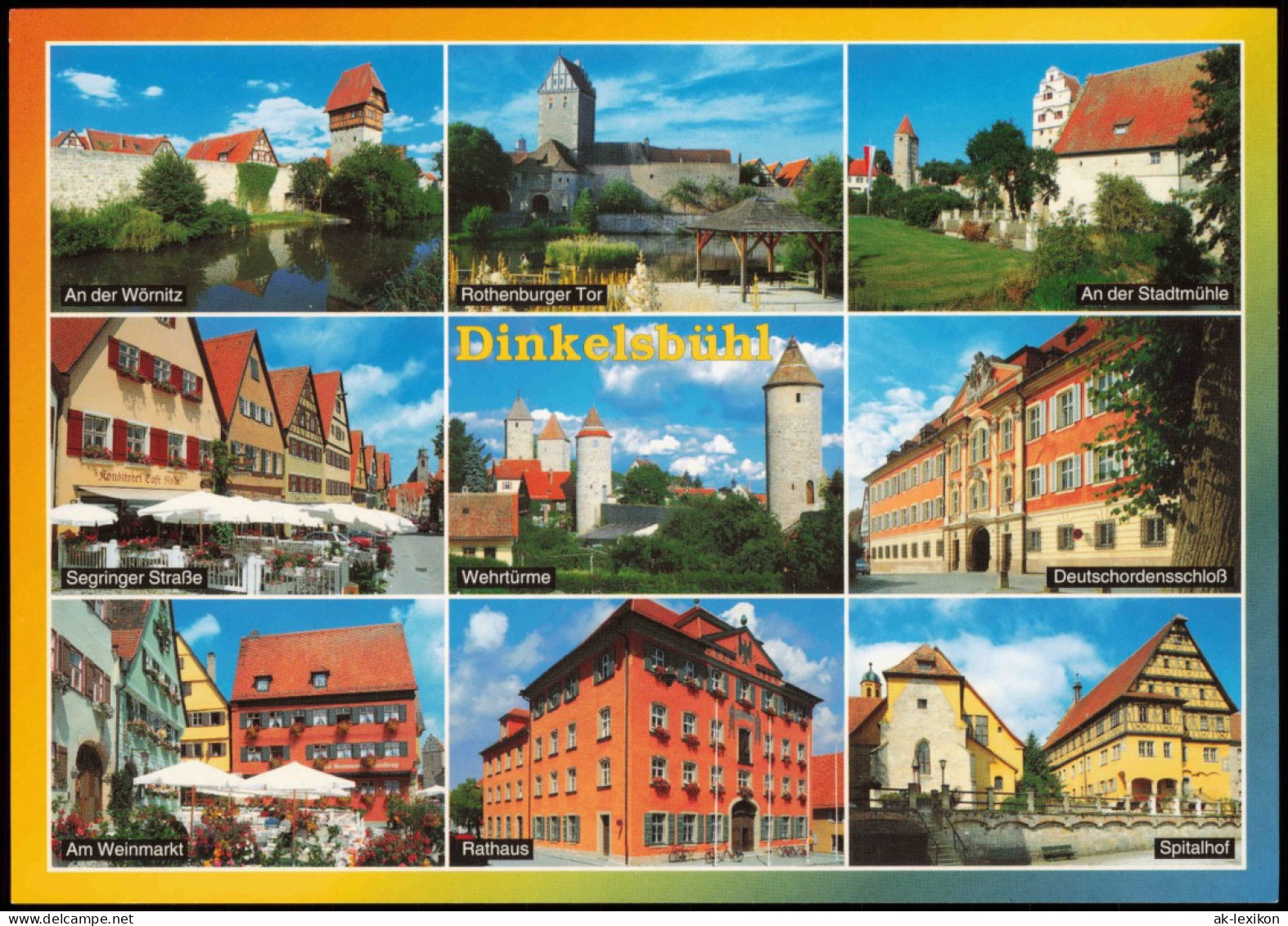 Ansichtskarte Dinkelsbühl Stadtteilansichten 1999 - Dinkelsbuehl