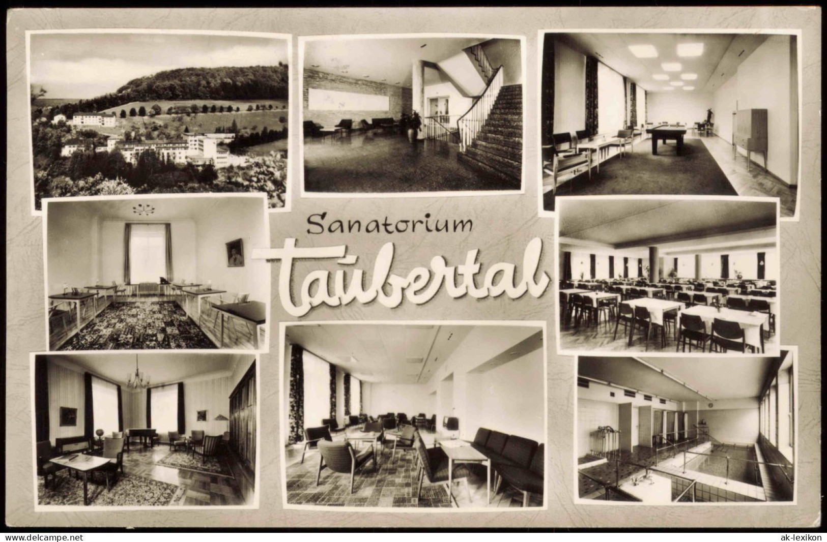 Ansichtskarte Bad Mergentheim MB Sanatorium Taubertal Mit Innenansichten 1966 - Bad Mergentheim