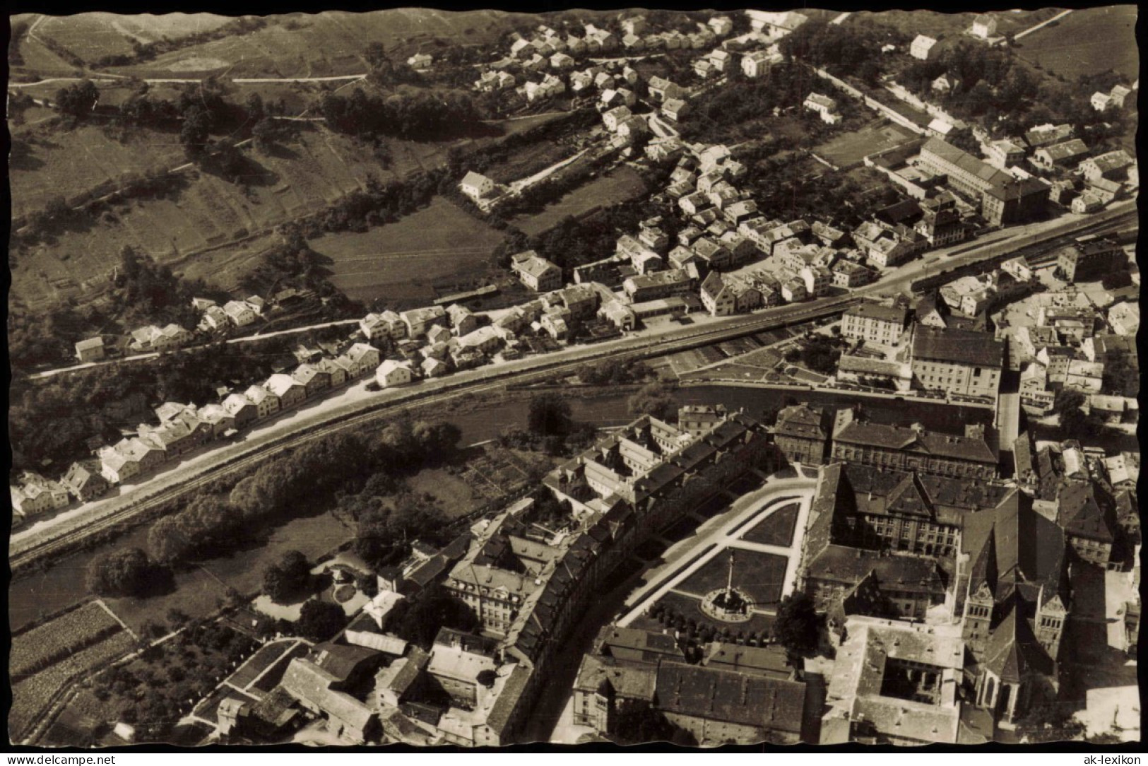 Ansichtskarte Eichstätt Luftbild Luftaufnahme 1962 - Eichstaett